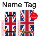LG V60 ThinQ 5G Hard Case Flag of The United Kingdom with custom name