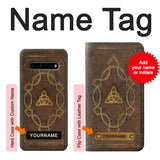 LG V60 ThinQ 5G Hard Case Spell Book Cover with custom name