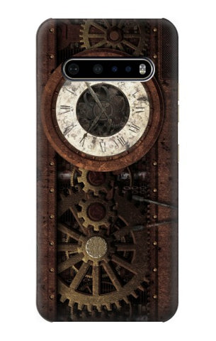 LG V60 ThinQ 5G Hard Case Steampunk Clock Gears