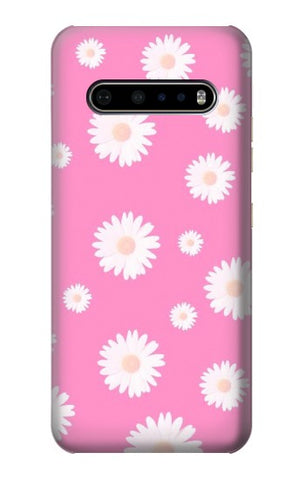 LG V60 ThinQ 5G Hard Case Pink Floral Pattern