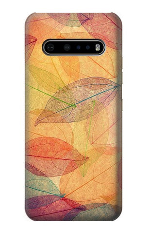 LG V60 ThinQ 5G Hard Case Fall Season Leaf Autumn