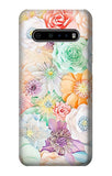LG V60 ThinQ 5G Hard Case Pastel Floral Flower