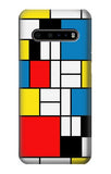 LG V60 ThinQ 5G Hard Case Piet Mondrian Line Art Composition