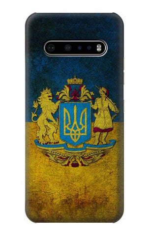 LG V60 ThinQ 5G Hard Case Ukraine Vintage Flag
