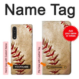 LG Velvet Hard Case Baseball with custom name