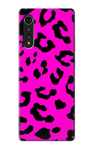 LG Velvet Hard Case Pink Leopard Pattern