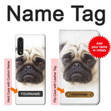 LG Velvet Hard Case Pug Dog with custom name