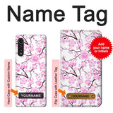 LG Velvet Hard Case Sakura Cherry Blossoms with custom name