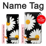 LG Velvet Hard Case Daisy flower with custom name
