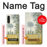 LG Velvet Hard Case Claude Monet Fields In Spring with custom name