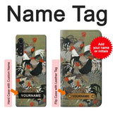 LG Velvet Hard Case Ito Jakuchu Rooster with custom name