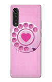 LG Velvet Hard Case Pink Retro Rotary Phone