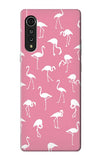 LG Velvet Hard Case Pink Flamingo Pattern