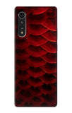 LG Velvet Hard Case Red Arowana Fish Scale