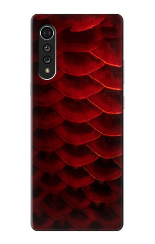 LG Velvet Hard Case Red Arowana Fish Scale