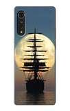 LG Velvet Hard Case Pirate Ship Moon Night