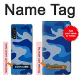 LG Velvet Hard Case Army Blue Camouflage with custom name