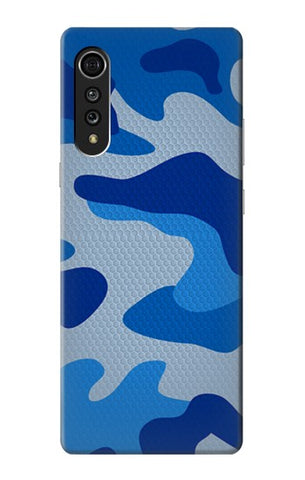 LG Velvet Hard Case Army Blue Camouflage
