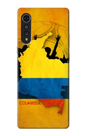 LG Velvet Hard Case Colombia Football Flag