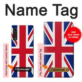 LG Velvet Hard Case Flag of The United Kingdom with custom name