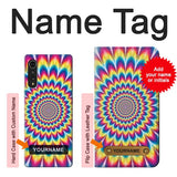 LG Velvet Hard Case Colorful Psychedelic with custom name