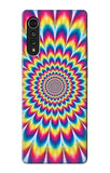 LG Velvet Hard Case Colorful Psychedelic