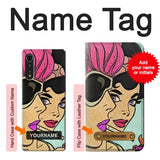 LG Velvet Hard Case Girls Pop Art with custom name