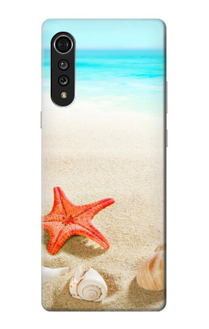 LG Velvet Hard Case Sea Shells Starfish Beach