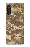 LG Velvet Hard Case Army Camo Tan