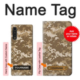 LG Velvet Hard Case Army Camo Tan with custom name