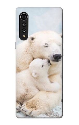 LG Velvet Hard Case Polar Bear Hug Family