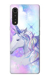 LG Velvet Hard Case Unicorn