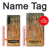 LG Velvet Hard Case Gustav Klimt Birch Forest with custom name