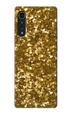 LG Velvet Hard Case Gold Glitter Graphic Print