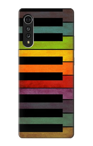 LG Velvet Hard Case Colorful Piano
