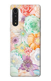 LG Velvet Hard Case Pastel Floral Flower