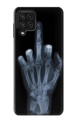 Samsung Galaxy M22 Hard Case X-ray Hand Middle Finger