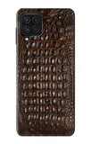 Samsung Galaxy M22 Hard Case Brown Skin Alligator Graphic Printed