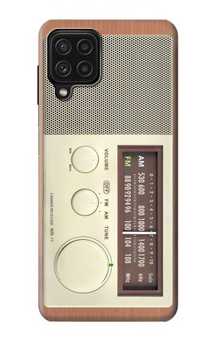 Samsung Galaxy M22 Hard Case FM AM Wooden Receiver Graphic