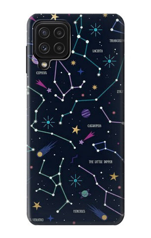Samsung Galaxy M22 Hard Case Star Map Zodiac Constellations