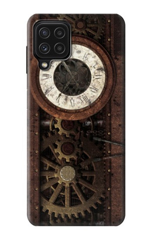 Samsung Galaxy M22 Hard Case Steampunk Clock Gears