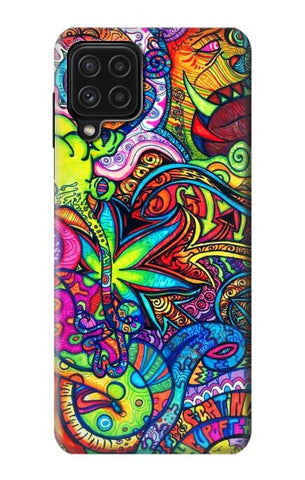 Samsung Galaxy M22 Hard Case Colorful Art Pattern
