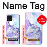 Samsung Galaxy M22 Hard Case Unicorn with custom name