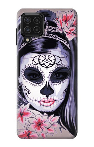 Samsung Galaxy M22 Hard Case Sugar Skull Steam Punk Girl Gothic