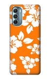 Motorola Moto G Stylus (2021), G Stylus 5G, G Stylus 5G (2022) Hard Case Hawaiian Hibiscus Orange Pattern