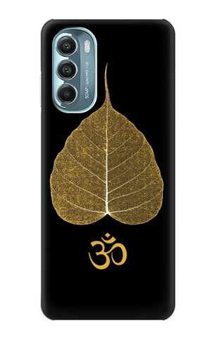 Motorola Moto G Stylus (2021), G Stylus 5G, G Stylus 5G (2022) Hard Case Gold Leaf Buddhist Om Symbol