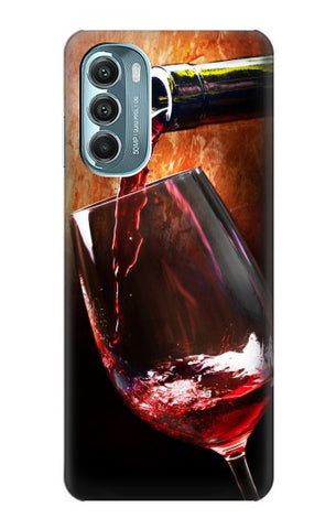 Motorola Moto G Stylus (2021), G Stylus 5G, G Stylus 5G (2022) Hard Case Red Wine Bottle And Glass