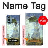 Motorola Moto G Stylus (2021), G Stylus 5G, G Stylus 5G (2022) Hard Case Claude Monet Woman with a Parasol with custom name