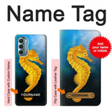 Motorola Moto G Stylus (2021), G Stylus 5G, G Stylus 5G (2022) Hard Case Seahorse Underwater World with custom name