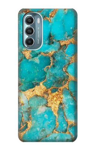 Motorola Moto G Stylus 5G (2022) Hard Case Aqua Turquoise Stone